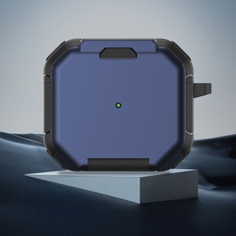 For AirPods 3 Phone Holder Design Earbuds Box Protective Case(Dark Blue)