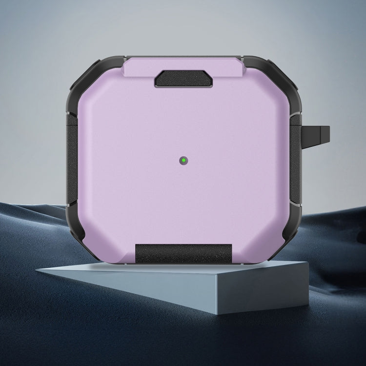For AirPods 3 Phone Holder Design Earbuds Box Protective Case(Purple)