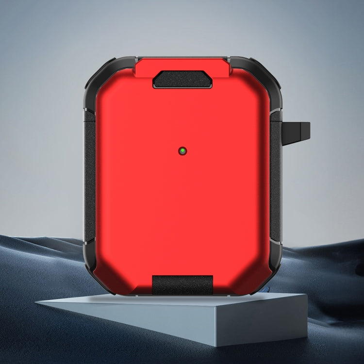 For AirPods 2 / 1 Phone Holder Design Earbuds Box Protective Case(Red)
