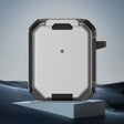For AirPods 2 / 1 Phone Holder Design Earbuds Box Protective Case(Grey) - For AirPods 1/2 by PMC Jewellery | Online Shopping South Africa | PMC Jewellery | Buy Now Pay Later Mobicred