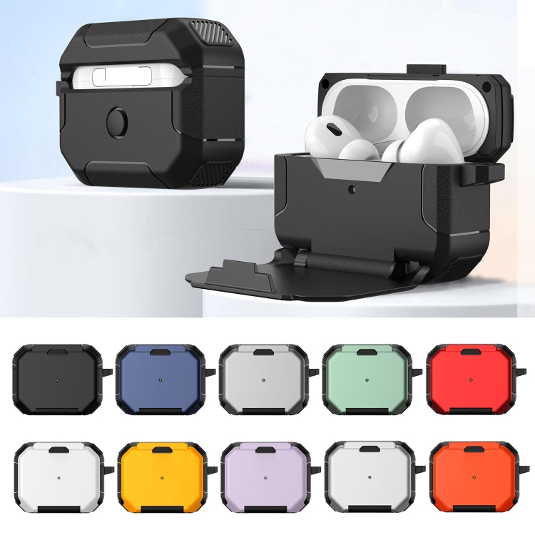 For AirPods 3 Phone Holder Design Earbuds Box Protective Case(Orange)