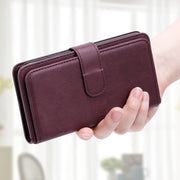 For iPhone 16 Pro Max Multi-Function Wallet 10 Card Slots Leather Phone Case(Claret)
