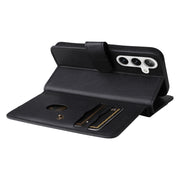For Samsung Galaxy S25+ / S24+ 5G Multi-Function Wallet 10 Card Slots Leather Phone Case(Black)