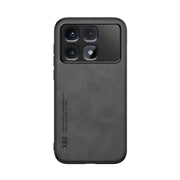 For Redmi K70 Ultra Skin Feel Magnetic Leather Back Phone Case(Dark Grey)