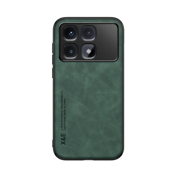 For Redmi K70 Ultra Skin Feel Magnetic Leather Back Phone Case(Green)