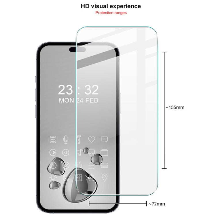 For iPhone 16 Plus imak H Series Full Screen Tempered Glass Film