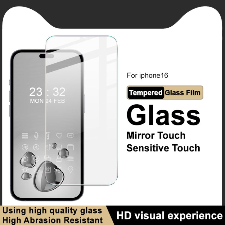 For iPhone 16 imak H Series Full Screen Tempered Glass Film