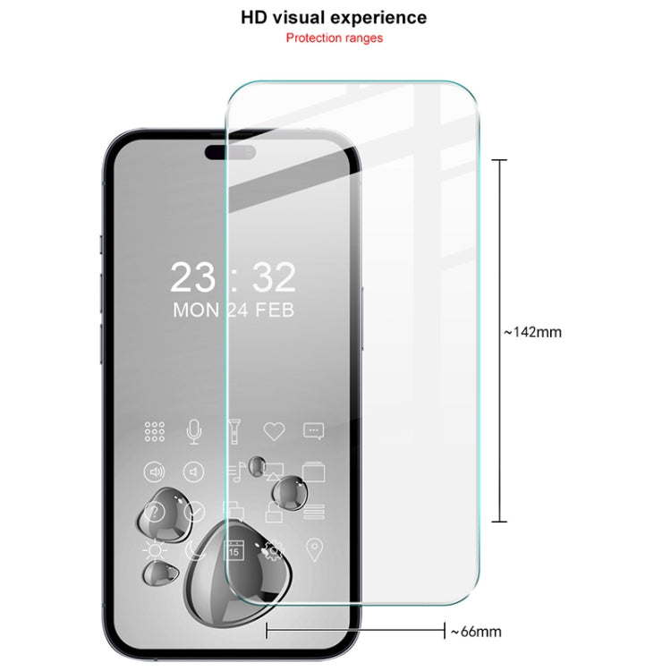 For iPhone 16 imak H Series Full Screen Tempered Glass Film