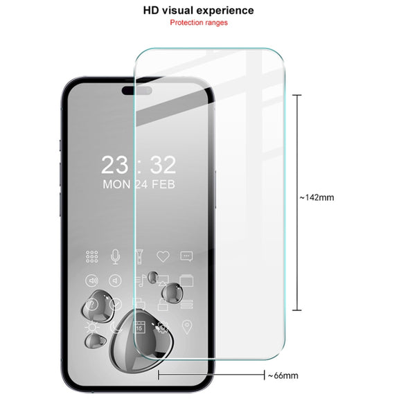 For iPhone 16 imak H Series Full Screen Tempered Glass Film