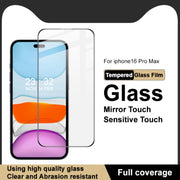 For iPhone 16 Pro Max imak 9H Surface Hardness Full Screen Tempered Glass Film Pro+ Series