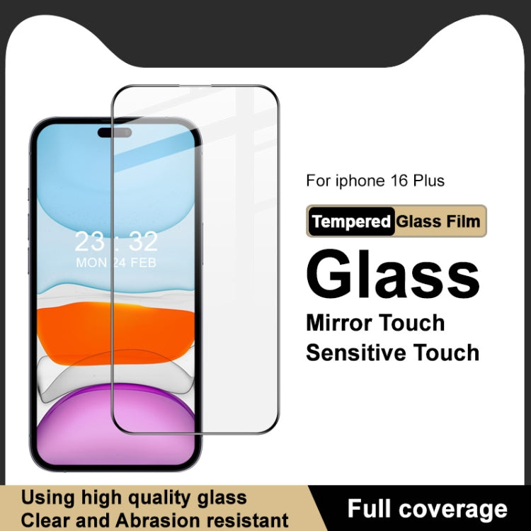 For iPhone 16 Plus imak 9H Surface Hardness Full Screen Tempered Glass Film Pro+ Series