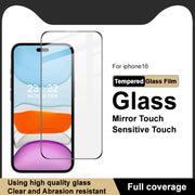 For iPhone 16 imak 9H Surface Hardness Full Screen Tempered Glass Film Pro+ Series