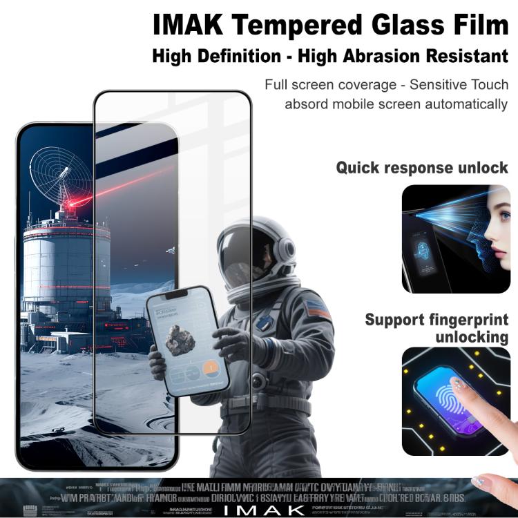 For Nothing Phone 3 5G imak 9H Surface Hardness Full Screen Tempered Glass Film Pro+ Series