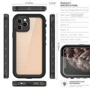 For iPhone 12 mini RedPepper Shockproof Scratchproof Dust-proof PC + TPU Protective Case(Black)