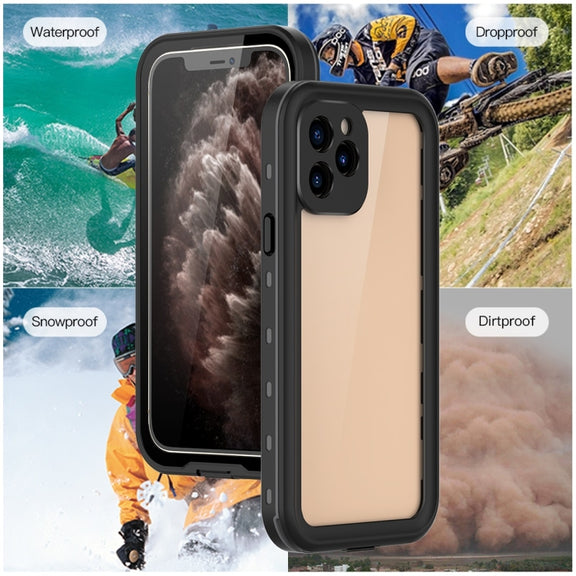 For iPhone 12 mini RedPepper Shockproof Scratchproof Dust-proof PC + TPU Protective Case(Black)