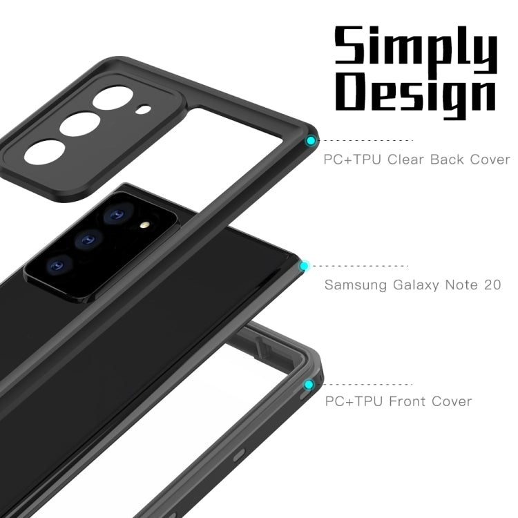 For Samsung Galaxy Note20 5G RedPepper Shockproof Scratchproof Dust-proof PC + TPU Protective Case(Black)