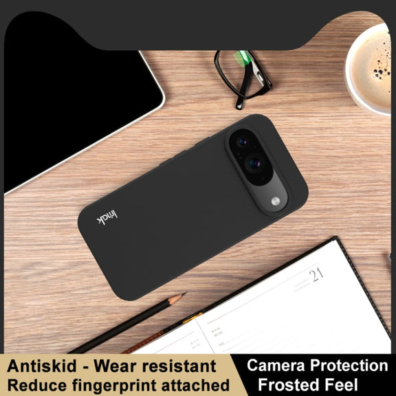For Google Pixel 9 / Pixel 9 Pro IMAK UC-3 Series Shockproof Frosted TPU Phone Case(Black)