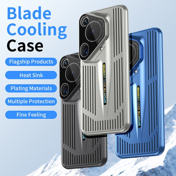 For Huawei Pura 70 Ultra Blade Cooling PC Full Coverage Phone Case(Graphite Black)