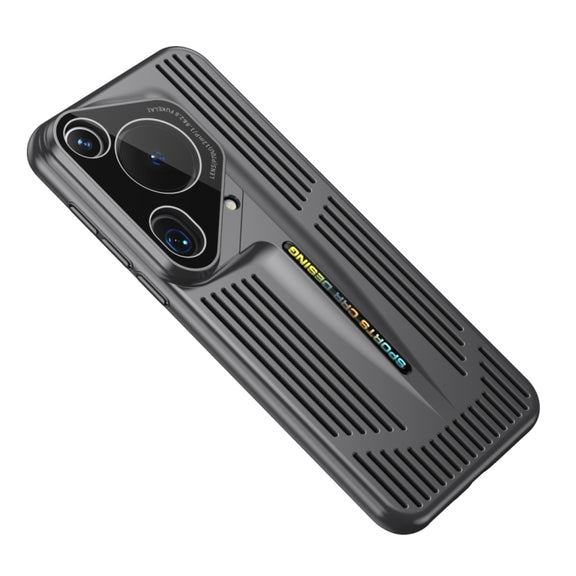 For Huawei Pura 70 Ultra Blade Cooling PC Full Coverage Phone Case(Graphite Black)