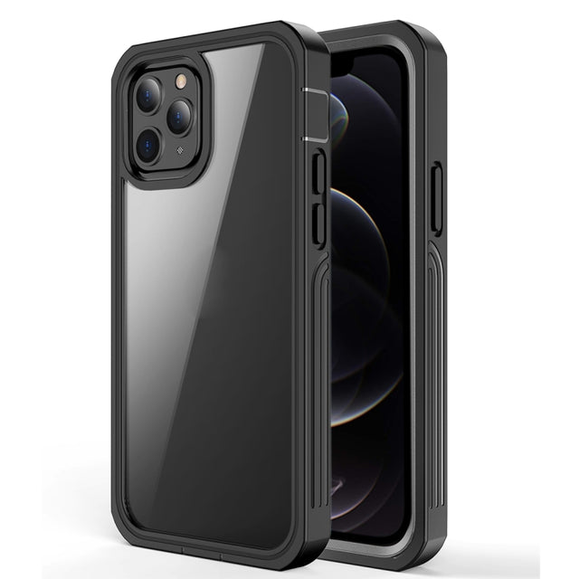 For iPhone 12 / 12 Pro RedPepper Shockproof Dust-proof Life Water-resistant Phone Case(Transparent)