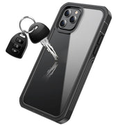 For iPhone 12 Pro Max RedPepper Shockproof Dust-proof Life Water-resistant Phone Case(Transparent)