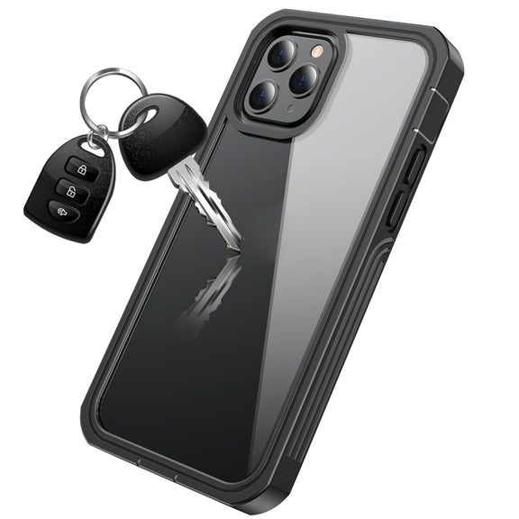 For iPhone 12 Pro Max RedPepper Shockproof Dust-proof Life Water-resistant Phone Case(Transparent)