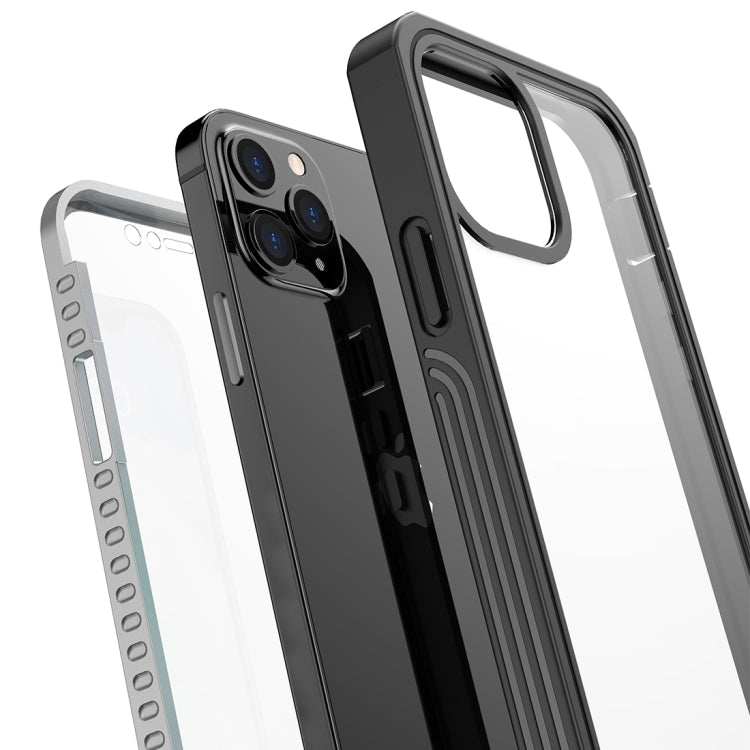 For iPhone 12 Pro Max RedPepper Shockproof Dust-proof Life Water-resistant Phone Case(Transparent)