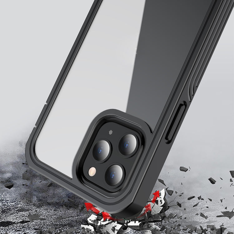 For iPhone 12 Pro Max RedPepper Shockproof Dust-proof Life Water-resistant Phone Case(Transparent)