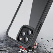 For iPhone 12 Pro Max RedPepper Shockproof Dust-proof Life Water-resistant Phone Case(Transparent)
