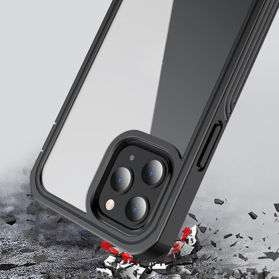 For iPhone 12 Pro Max RedPepper Shockproof Dust-proof Life Water-resistant Phone Case(Transparent)