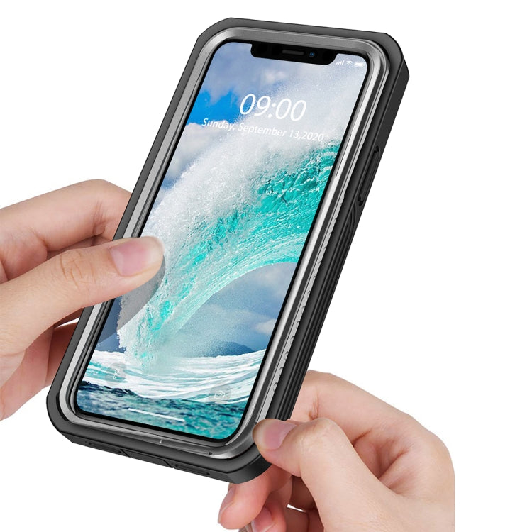 For iPhone 12 Pro Max RedPepper Shockproof Dust-proof Life Water-resistant Phone Case(Transparent)