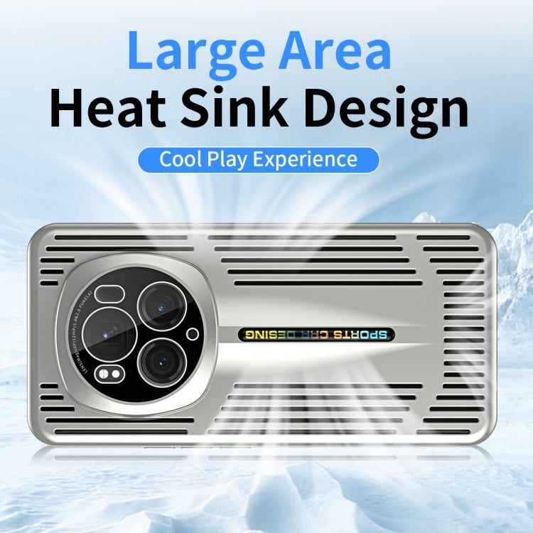 For Honor Magic6 Pro Blade Cooling PC Full Coverage Phone Case(Titanium Silver)
