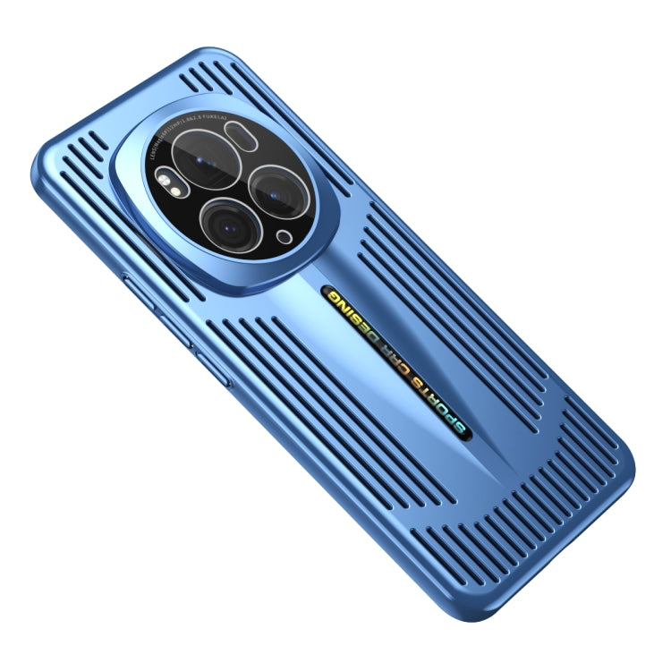 For Honor Magic6 Pro Blade Cooling PC Full Coverage Phone Case(Blue)