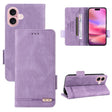 For iPhone 16 Magnetic Clasp Leather Phone Case(Purple) - iPhone 16 Cases by PMC TechLife | Online Shopping South Africa | PMC TechLife | Buy Now Pay Later Mobicred