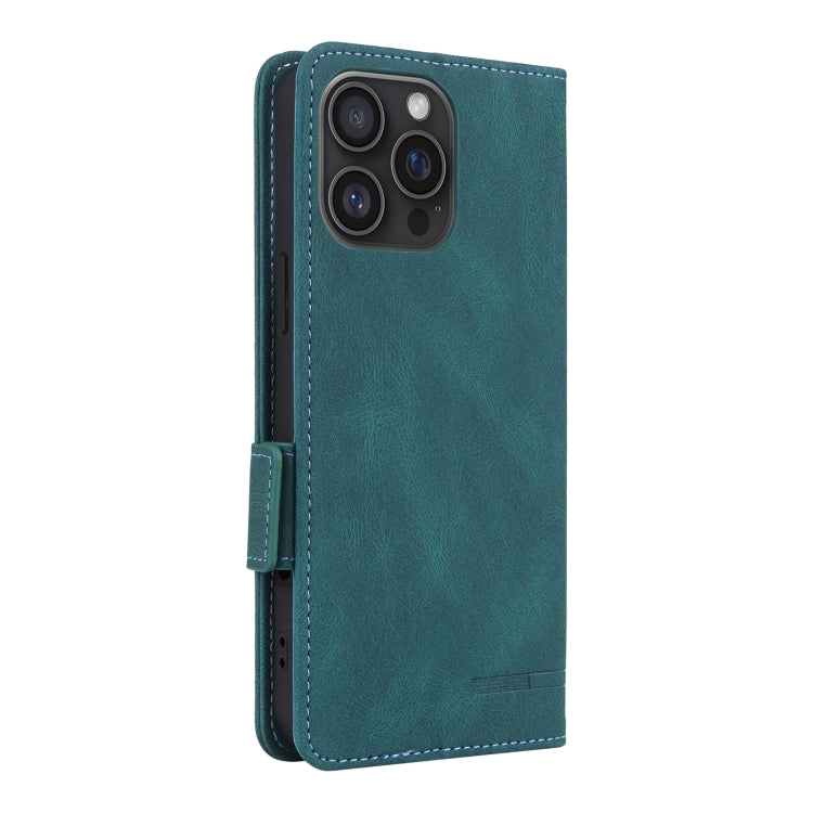 For iPhone 16 Pro Magnetic Clasp Leather Phone Case(Green)