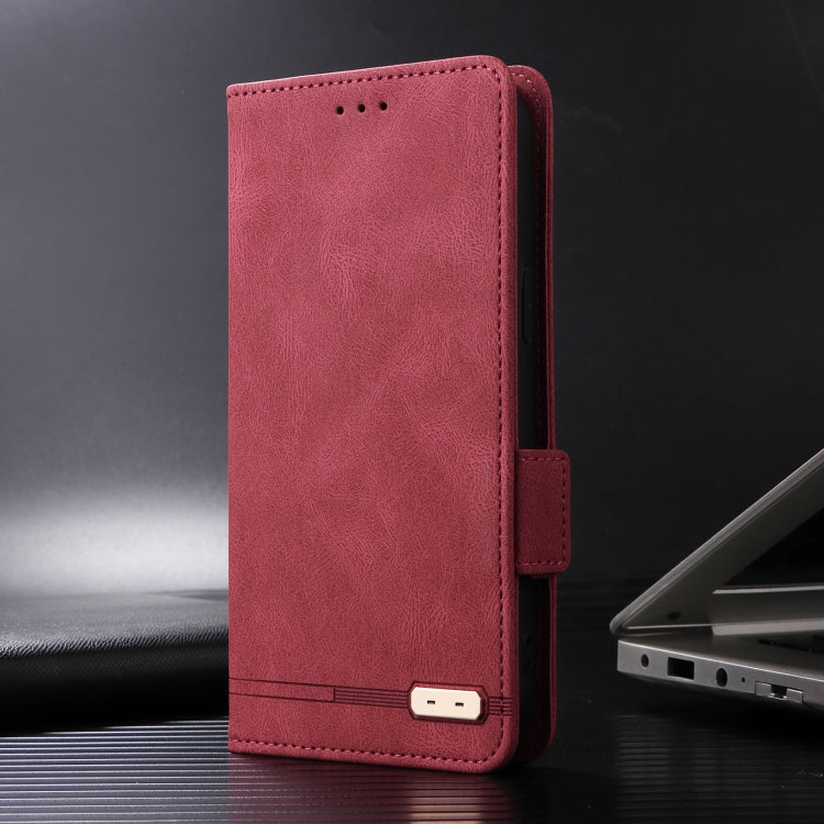 For iPhone 16 Pro Magnetic Clasp Leather Phone Case(Red)