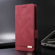 For iPhone 16 Pro Magnetic Clasp Leather Phone Case(Red)