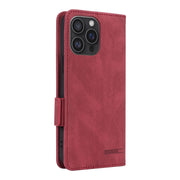 For iPhone 16 Pro Magnetic Clasp Leather Phone Case(Red)