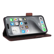 For iPhone 16 Pro Max Magnetic Clasp Leather Phone Case(Brown)