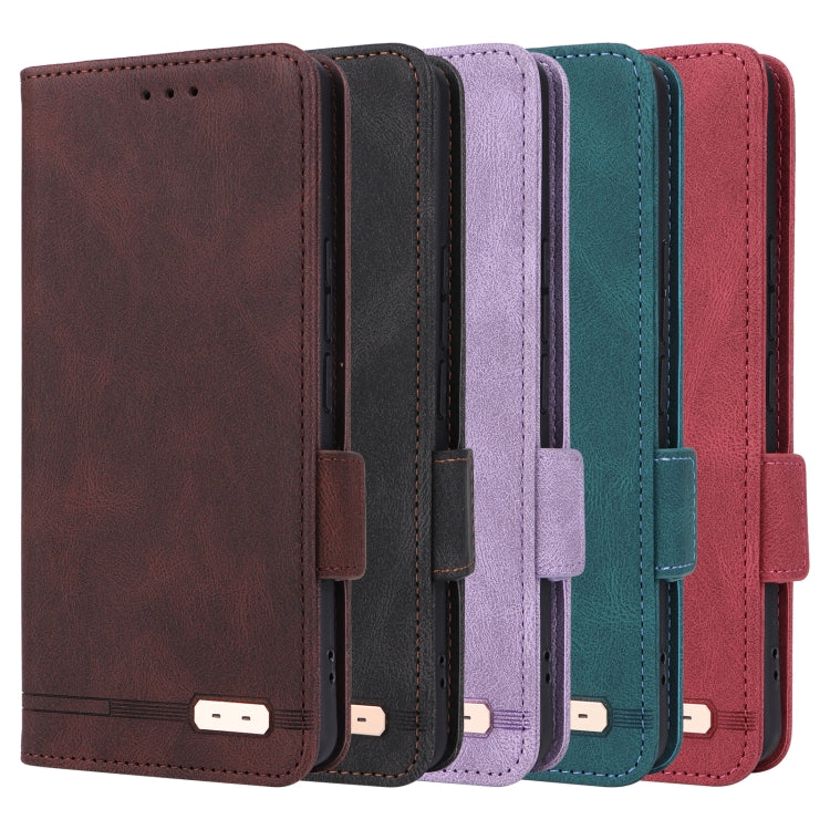 For iPhone 16 Pro Magnetic Clasp Leather Phone Case(Red)