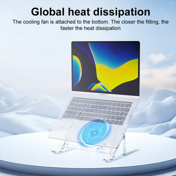 R- JUST HZ44 Aluminum Alloy Laptop Cooling Stand(Silver)
