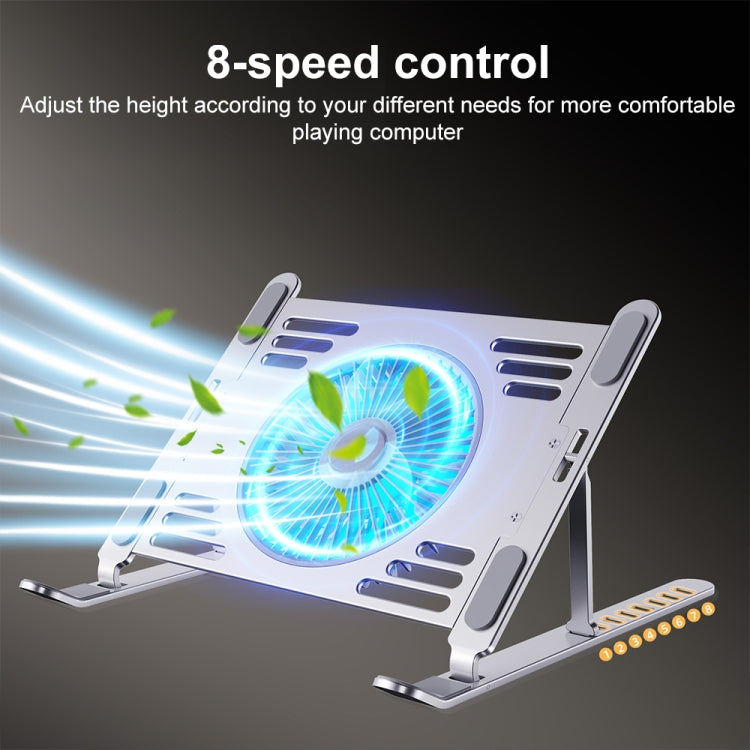 R- JUST HZ44 Aluminum Alloy Laptop Cooling Stand(Silver)