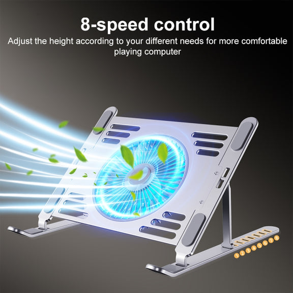 R- JUST HZ44 Aluminum Alloy Laptop Cooling Stand(Silver)