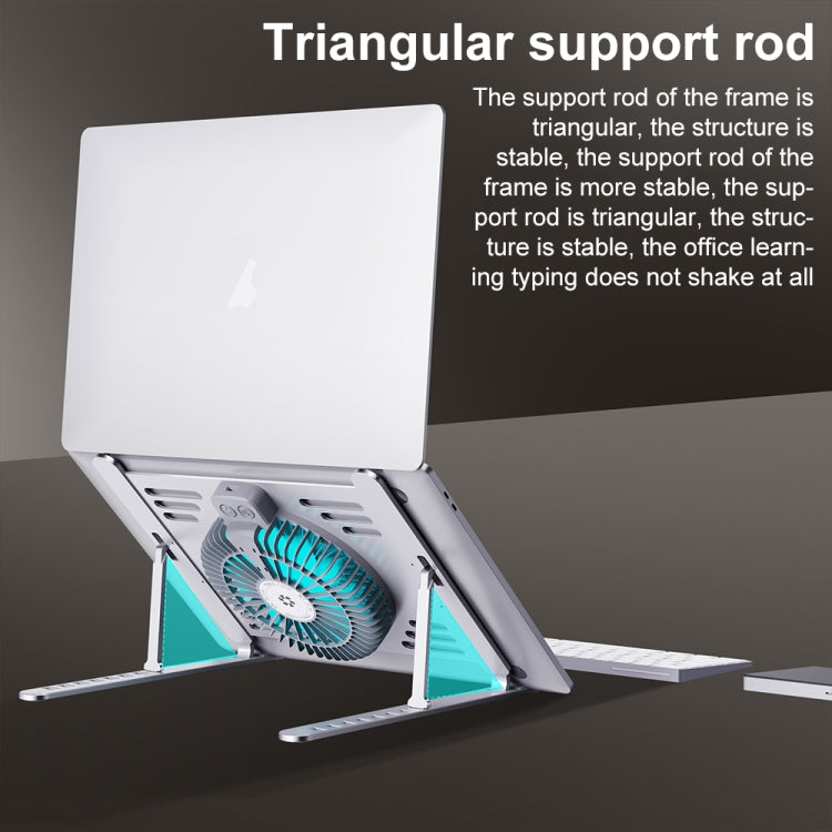 R- JUST HZ44 Aluminum Alloy Laptop Cooling Stand(Silver)
