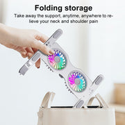 R- JUST HZ45 Aluminum Alloy Laptop Dual-core Cooling Stand(Black)