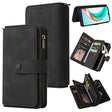For Honor X6b Skin Feel Multi Card Slots Zipper Wallet Leather Phone Case(Black) - Honor Cases by PMC TechLife | Online Shopping South Africa | PMC TechLife | Buy Now Pay Later Mobicred