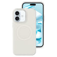 For iPhone 16 Jelly Liquid Silicone MagSafe Magnetic Phone Case(White) - iPhone 16 Cases by PMC TechLife | Online Shopping South Africa | PMC TechLife | Buy Now Pay Later Mobicred