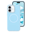 For iPhone 16 Plus Jelly Liquid Silicone MagSafe Magnetic Phone Case(Blue) - iPhone 16 Plus Cases by PMC TechLife | Online Shopping South Africa | PMC TechLife | Buy Now Pay Later Mobicred
