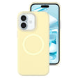 For iPhone 16 Plus Jelly Liquid Silicone MagSafe Magnetic Phone Case(Yellow) - iPhone 16 Plus Cases by PMC TechLife | Online Shopping South Africa | PMC TechLife | Buy Now Pay Later Mobicred