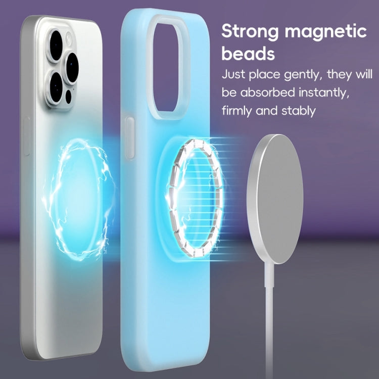 For iPhone 16 Pro Jelly Liquid Silicone MagSafe Magnetic Phone Case(Yellow)